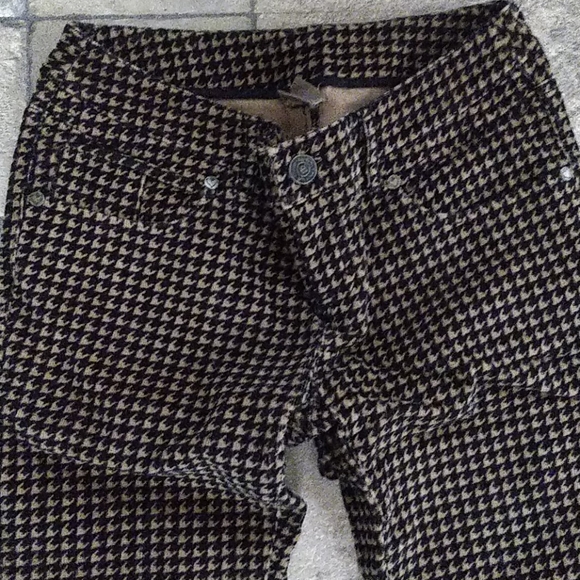 Vera Wang Hounds tooth Skinny Corduroy Pants - Picture 3 of 3